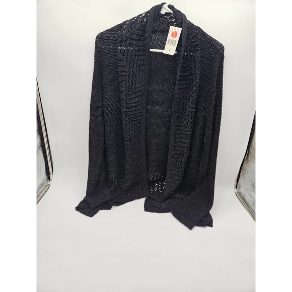 New Ladies Black  Bua//Bua Cardigan Sweater Size Small - Picture 1 of 2